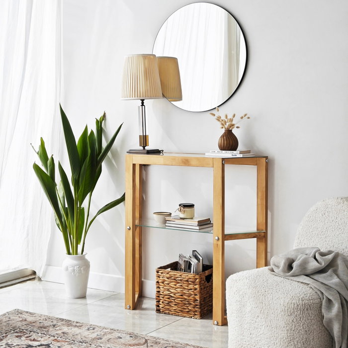 Hanah Home Trapezoid - Roble